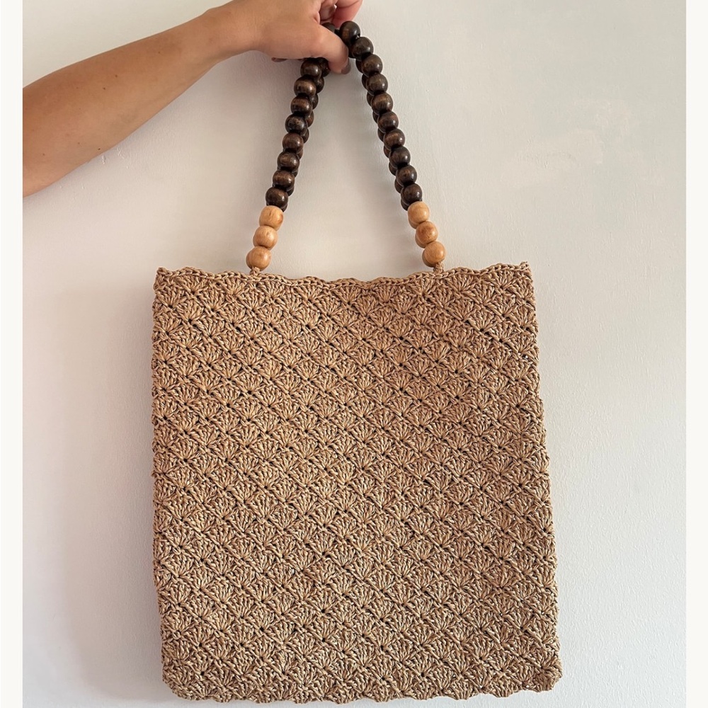 ZARA macrame tote